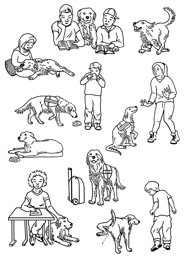 Illustration Schulhund
